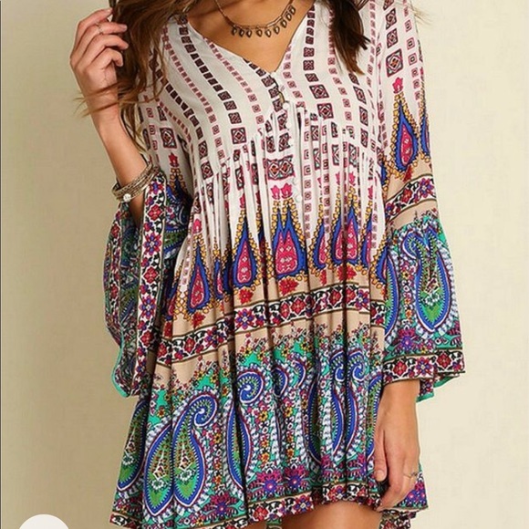 Umgee Dresses & Skirts - Umgee USA | Boho Chic Cotton Blend Mini Dress